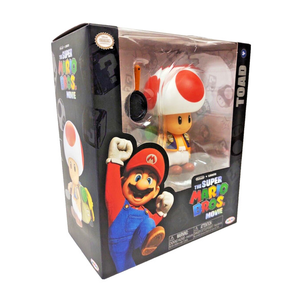 Nintendo The Super Mario Bros. Brothers Movie Toad Figure with Frying Pan 2023 - Picture 3 of 10